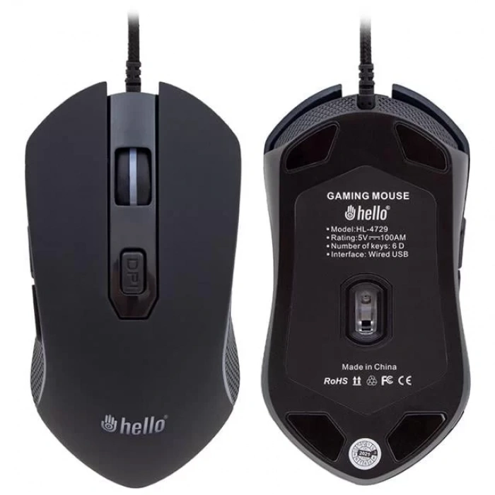 Hubrendy SH Hello Hl-4729 Kablolu Oyuncu Gaming Mouse