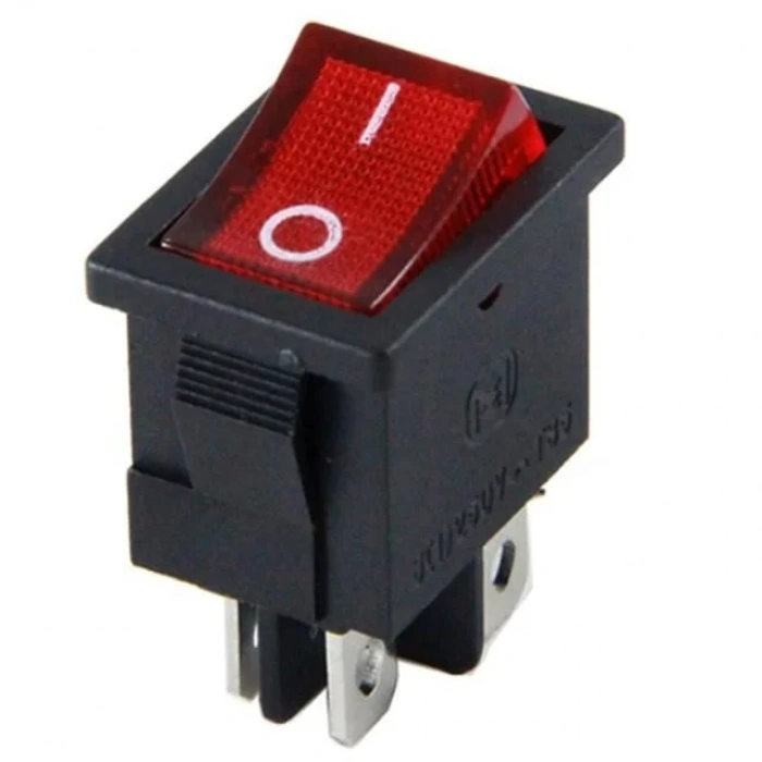 Hubrendy SH Ic-119 4 Pinli Işıklı Mini Anahtar