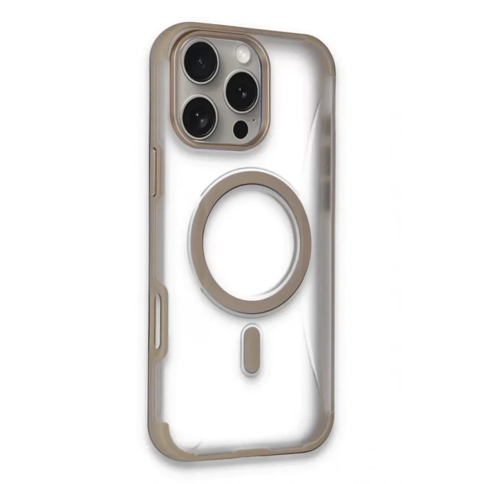 Hubrendy SH Joko Apple İphone 14 Pro Max Hilton Magsafe Kapak - Gold
