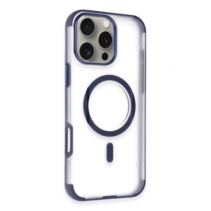 Hubrendy SH Joko Apple İphone 14 Pro Max Hilton Magsafe Kapak - Lacivert