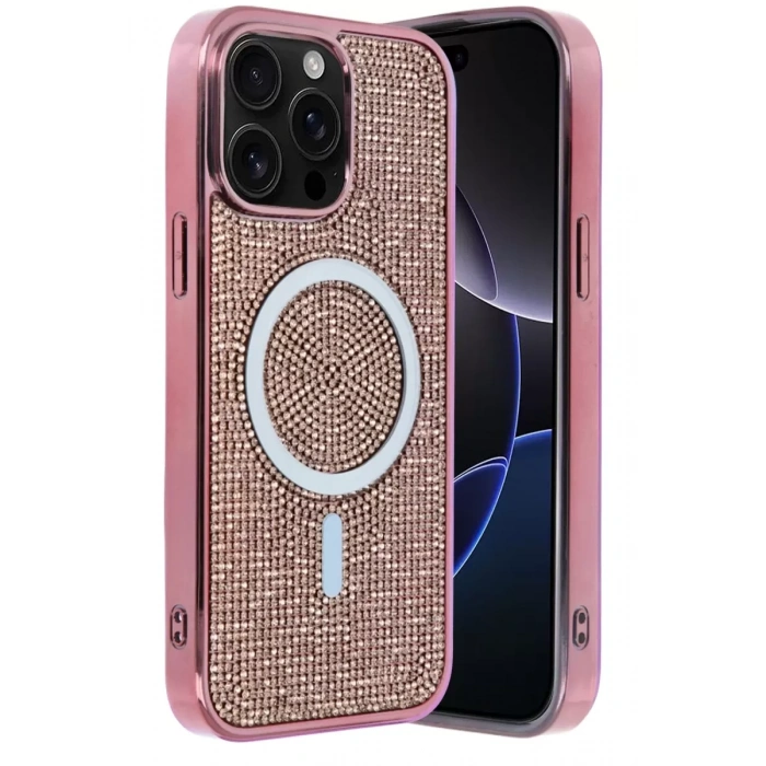 Hubrendy SH Joko Apple İphone 15 Pro Max Helen Magsafe Kapak - Pembe