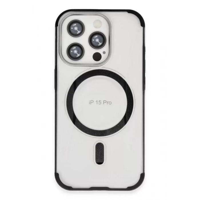 Hubrendy SH Joko Apple İphone 15 Pro Max Hilton Magsafe Kapak - Siyah
