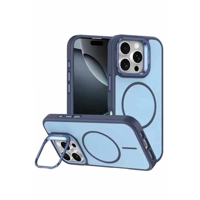 Hubrendy SH Joko Apple İphone 16 Pro Max Flexa Magsafe Kapak - Mavi