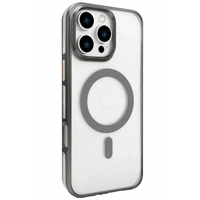 Hubrendy SH Joko Apple İphone 16 Pro Max Gleam Pc Sert Magsafe Kılıf - Titan Gri