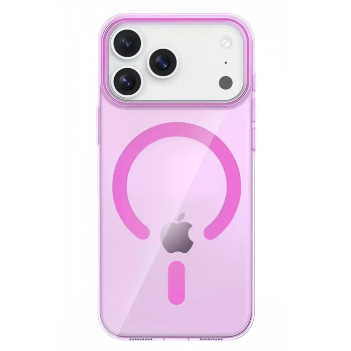 Hubrendy SH Joko Apple İphone 17 Pro Max Pc Blank Magsafe Kapak - Pembe