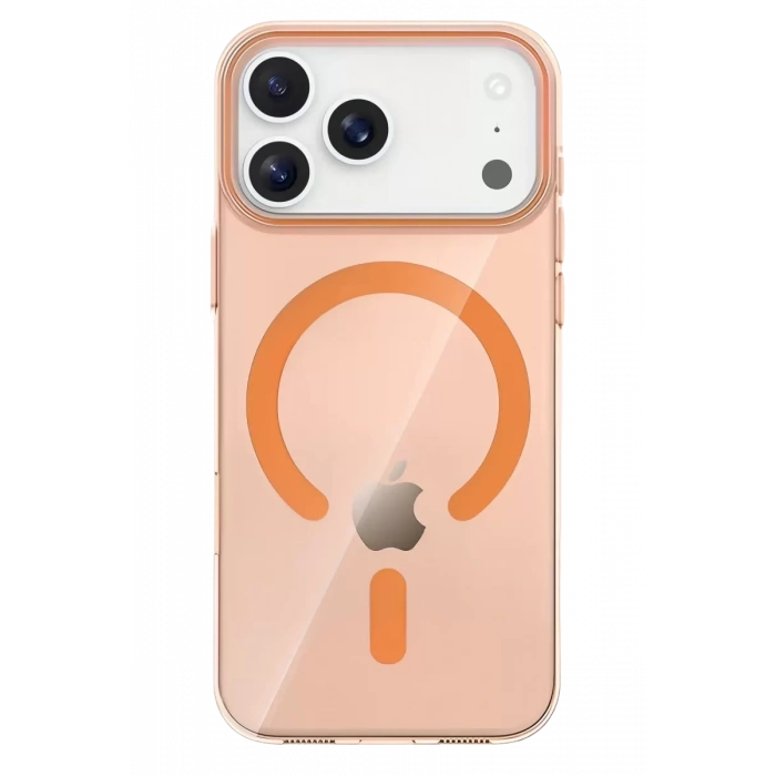 Hubrendy SH Joko Apple İphone 17 Pro Pc Blank Magsafe Kapak - Turuncu
