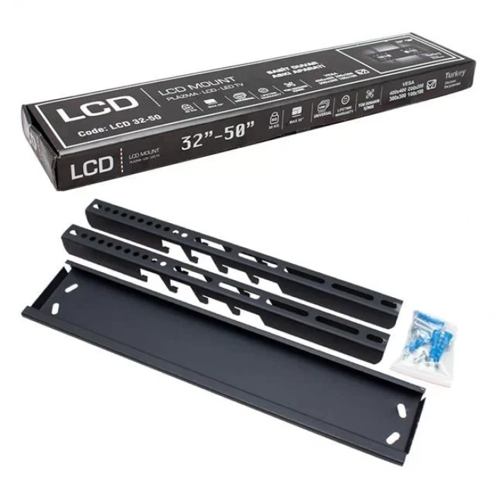 Hubrendy SH Lcd Mount 32 - 50 Sabit Lcd Duvar Askı Aparatı