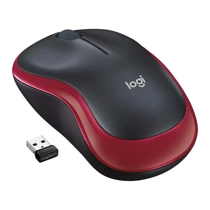 Hubrendy SH Logitech M185 Kablosuz Kırmızı Mouse