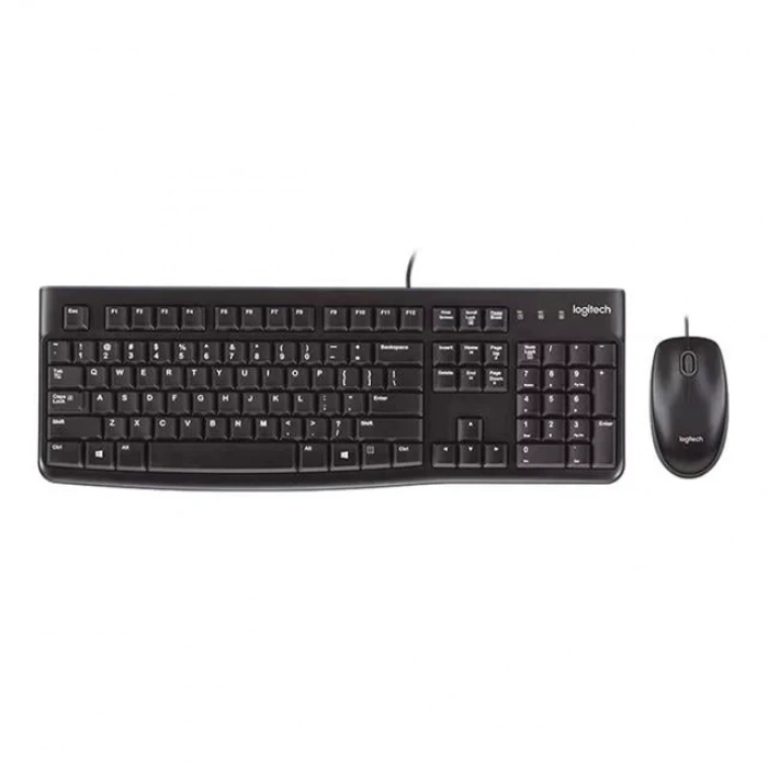 Hubrendy SH Logitech Mk120 Usb Q Siyah Kablolu Klavye + Mouse Set