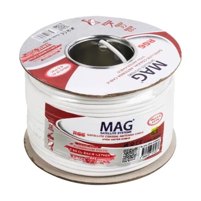 Hubrendy SH Mag Rg59 Fa Mini Anten Kablosu 100 Metre