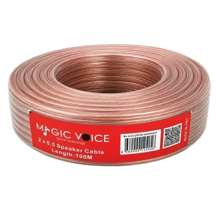 Hubrendy SH Magicvoice 2 X 0.50 Şeffaf Hoparlör Kablosu