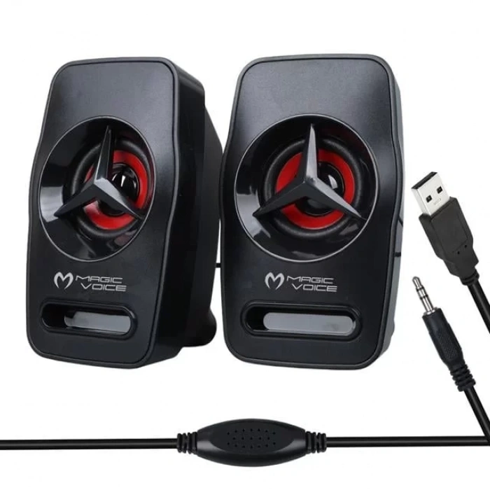 Hubrendy SH Magicvoice T-19 1+1 Usb Pc Mini Hoparlör - Speaker (2*3 Watt - 4 Ohm)