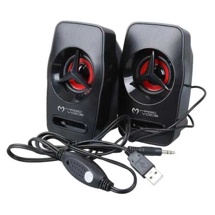 Hubrendy SH Magicvoice T-19 1+1 Usb Pc Mini Hoparlör - Speaker (2*3 Watt - 4 Ohm)