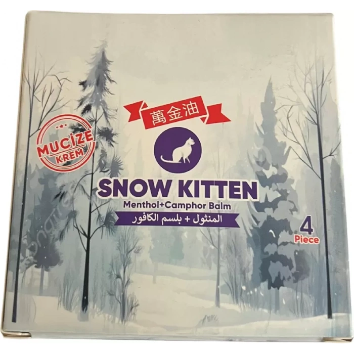 Hubrendy SH Medicablends Snow Kitten Menthol Balm Krem 4lü