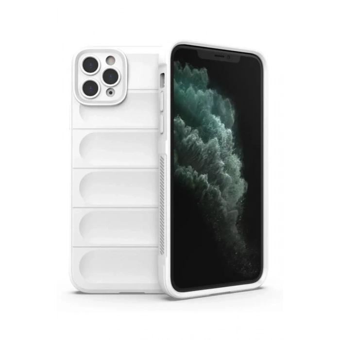 Hubrendy SH Newface Apple İphone 11 Pro Kılıf Optimum Silikon - Krem