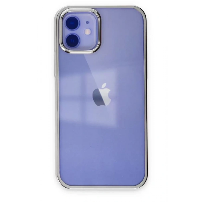Hubrendy SH Newface Apple İphone 12 Kılıf Element Silikon - Gümüş