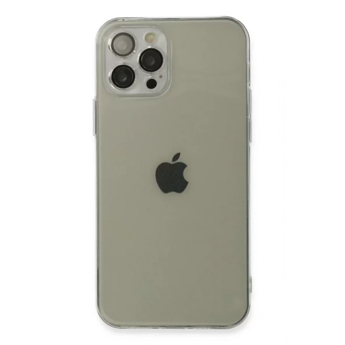 Hubrendy SH Newface Apple İphone 12 Pro Kılıf Fly Lens Silikon - Şeffaf