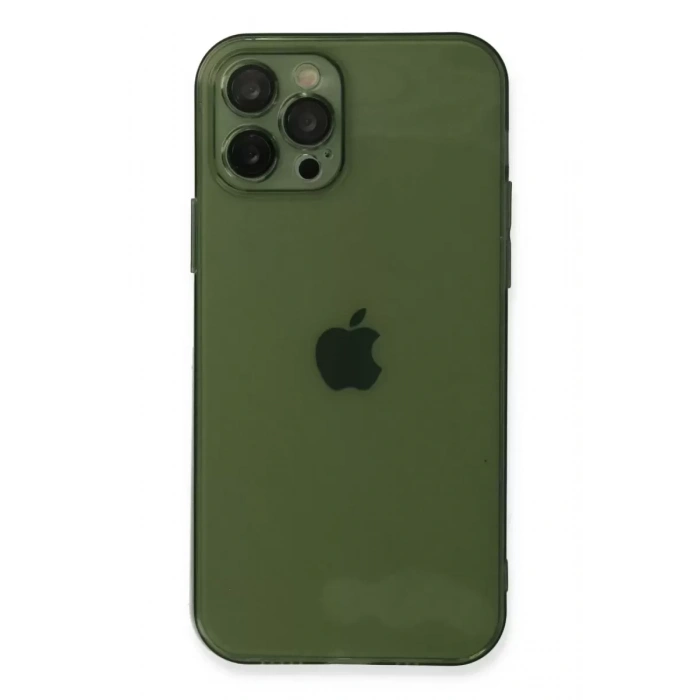 Hubrendy SH Newface Apple İphone 12 Pro Max Kılıf Fly Lens Silikon - Yeşil