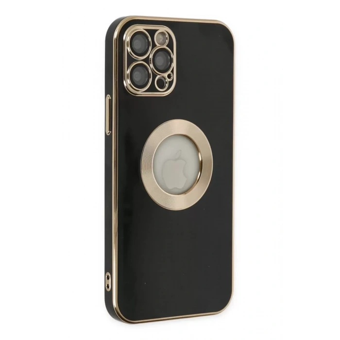 Hubrendy SH Newface Apple İphone 12 Pro Max Kılıf Store Silikon - Siyah
