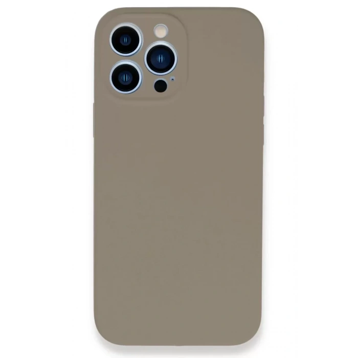 Hubrendy SH Newface Apple İphone 13 Pro Kılıf Lansman Legant Silikon - Bej