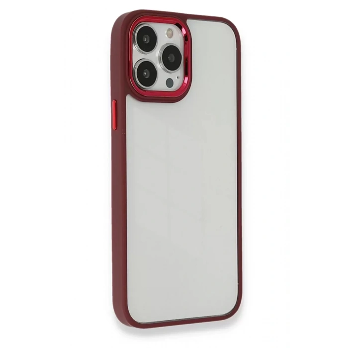 Hubrendy SH Newface Apple İphone 13 Pro Max Kılıf Dora Kapak - Kırmızı