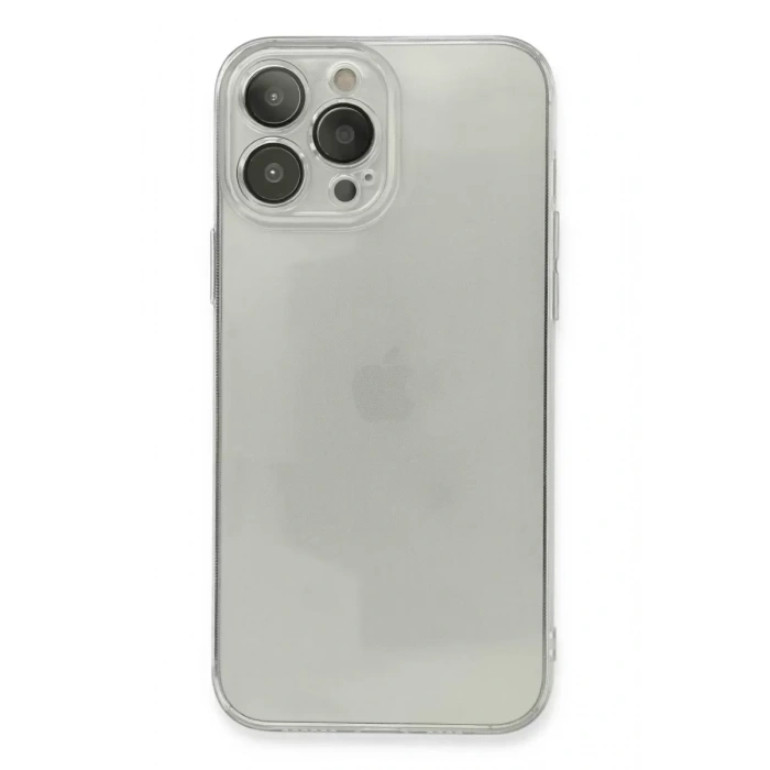 Hubrendy SH Newface Apple İphone 13 Pro Max Kılıf Fly Lens Silikon - Şeffaf