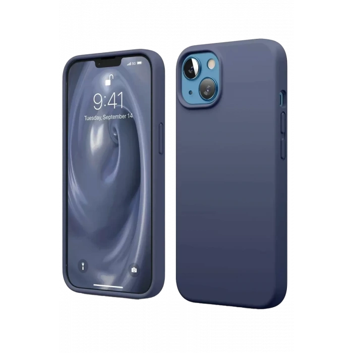Hubrendy SH Newface Apple İphone 14 Kılıf First Silikon - Lacivert