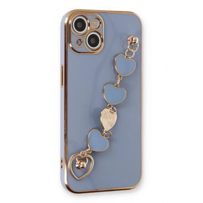 Hubrendy SH Newface Apple İphone 14 Plus Kılıf Esila Silikon - Gri