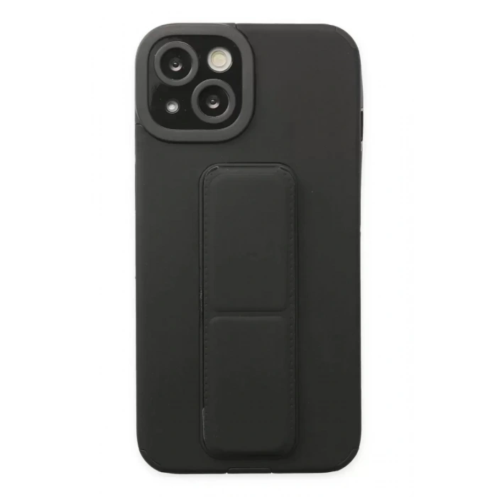 Hubrendy SH Newface Apple İphone 14 Plus Kılıf Mega Standlı Silikon - Siyah