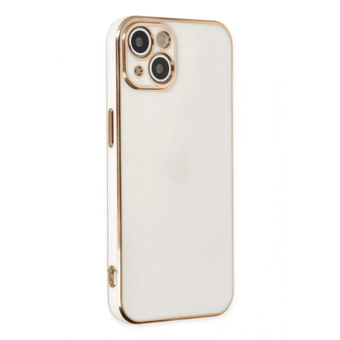 Hubrendy SH Newface Apple İphone 14 Plus Kılıf Volet Silikon - Beyaz