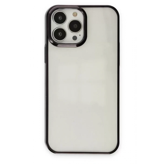 Hubrendy SH Newface Apple İphone 14 Pro Max Kılıf Element Silikon - Siyah