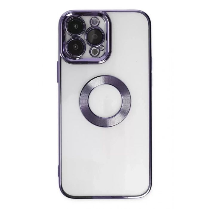 Hubrendy SH Newface Apple İphone 14 Pro Max Kılıf Slot Silikon - Mor