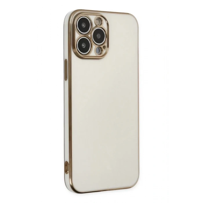 Hubrendy SH Newface Apple İphone 14 Pro Max Kılıf Volet Silikon - Beyaz