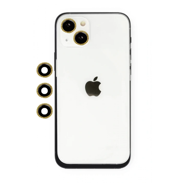 Hubrendy SH Newface Apple İphone 14 Shine Kamera Lens - Gold
