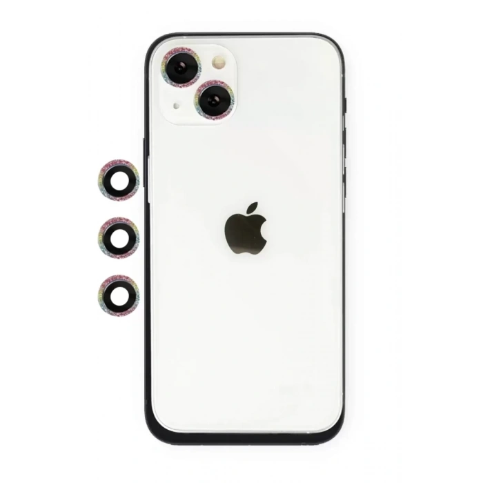 Hubrendy SH Newface Apple İphone 14 Shine Kamera Lens - Rainbow