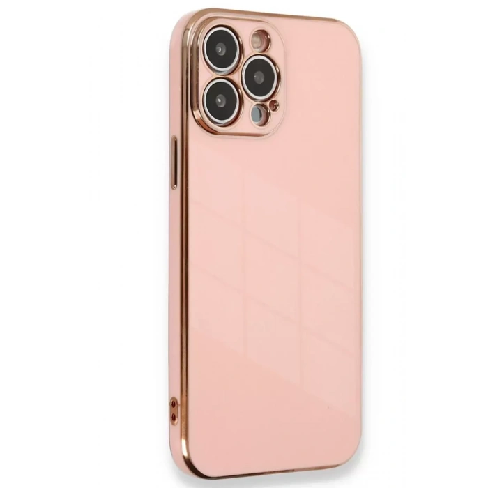 Hubrendy SH Newface Apple İphone 15 Pro Kılıf Volet Silikon - Pembe
