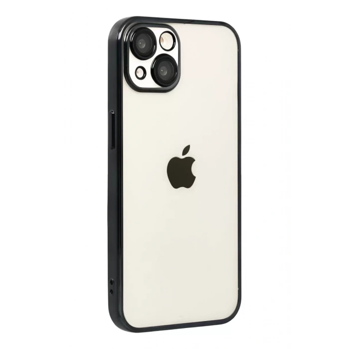 Hubrendy SH Newface Apple İphone 15 Razer Lensli Silikon - Siyah
