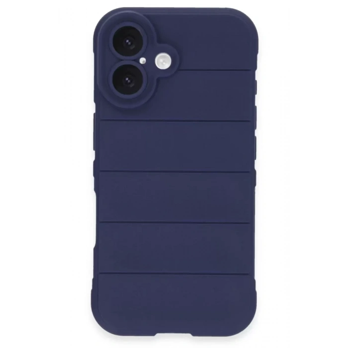 Hubrendy SH Newface Apple İphone 16 Plus Kılıf Optimum Silikon - Lacivert