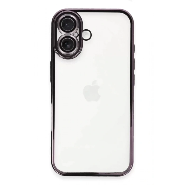 Hubrendy SH Newface Apple İphone 16 Plus Kılıf Razer Lensli Silikon - Mor