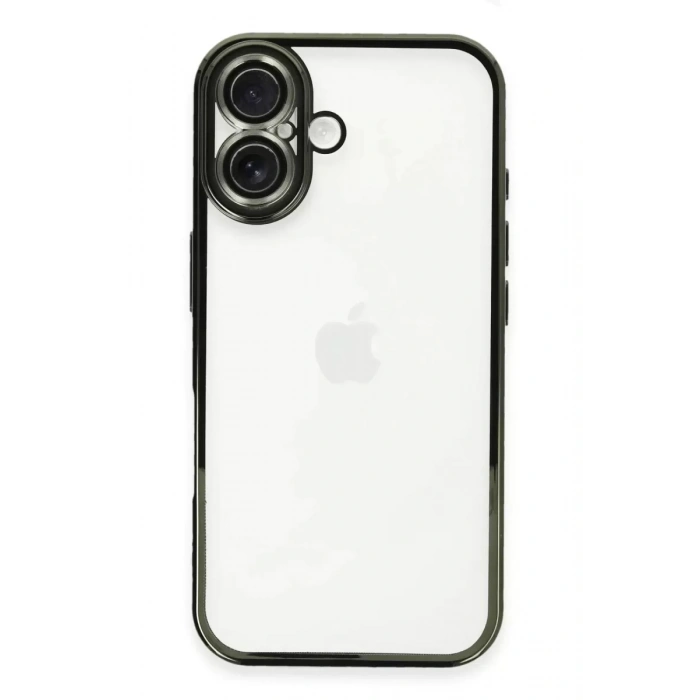 Hubrendy SH Newface Apple İphone 16 Plus Kılıf Razer Lensli Silikon - Yeşil