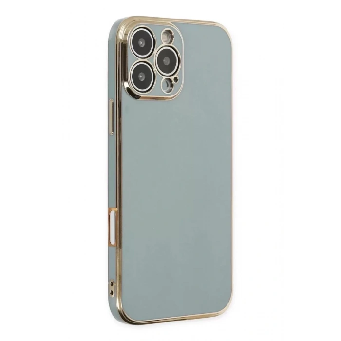 Hubrendy SH Newface Apple İphone 16 Pro Max Kılıf Volet Silikon - Açık Yeşil