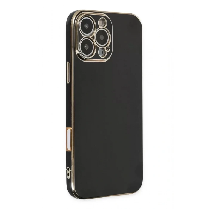 Hubrendy SH Newface Apple İphone 16 Pro Max Kılıf Volet Silikon - Siyah