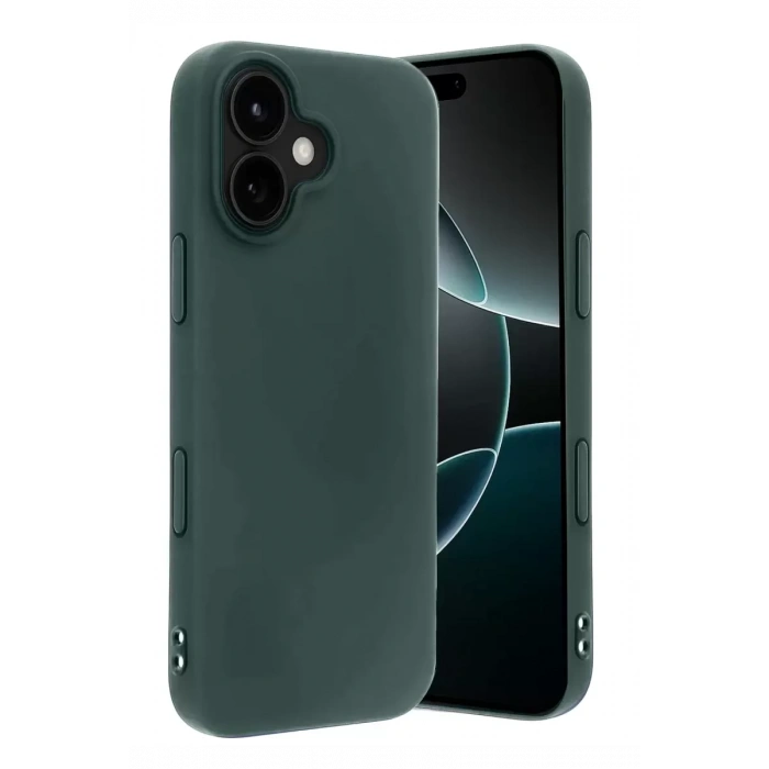 Hubrendy SH Newface Apple İphone 17 First Silikon - Koyu Yeşil