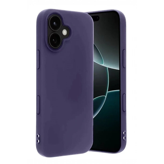 Hubrendy SH Newface Apple İphone 17 First Silikon - Mürdüm