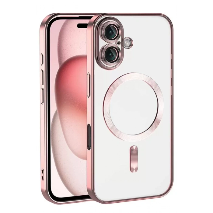 Hubrendy SH Newface Apple İphone 17 Kross Magneticsafe Kapak - Rose