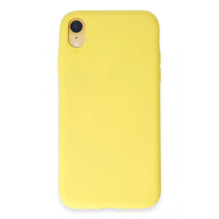 Hubrendy SH Newface Apple İphone Xr Kılıf First Silikon - Sarı