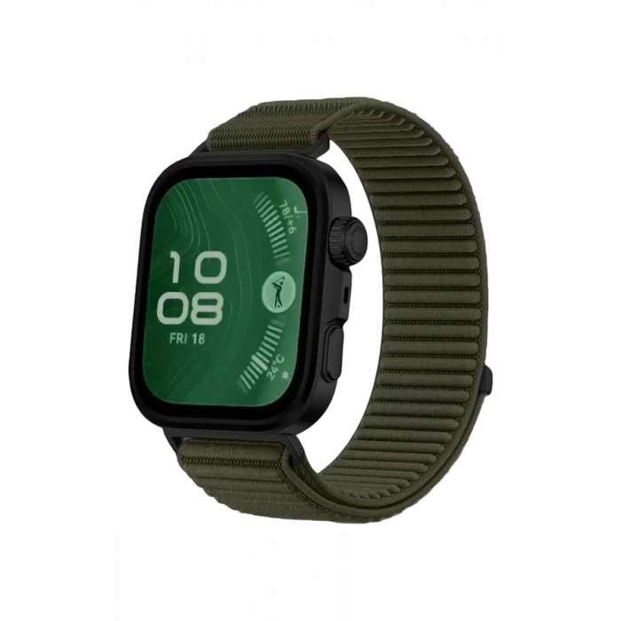 Hubrendy SH Newface Huawei Fit 4 Braid Kordon - Koyu Yeşil