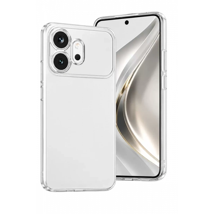 Hubrendy SH Newface Huawei Honor 600 Lüx Şeffaf Silikon - Şeffaf