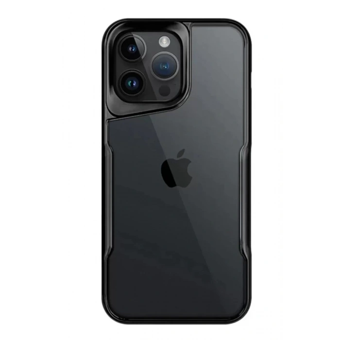 Hubrendy SH Newface İphone 15 Pro Kılıf Boyi Silikon Kapak - Siyah