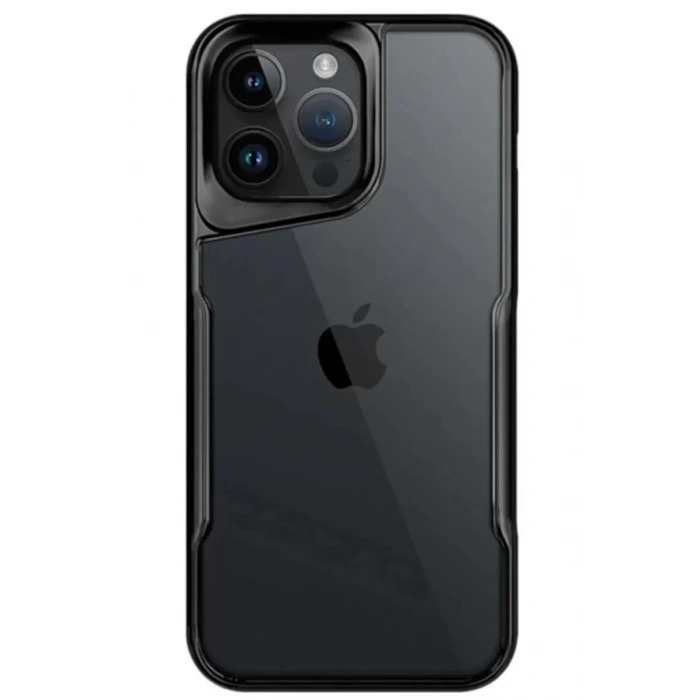 Hubrendy SH Newface İphone 15 Pro Max Kılıf Boyi Silikon Kapak - Siyah